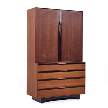 John Kapel for Glenn of California Mid Century Walnut Armoire - mcm 