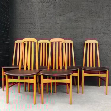 Dining Chairs with Woven Seat