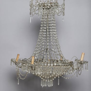 Italian Four Arm Early 20th Century Chandelier from Genoa