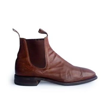 R.M.WILLIAMS BROWN LEATHER CHELSEA BOOTS