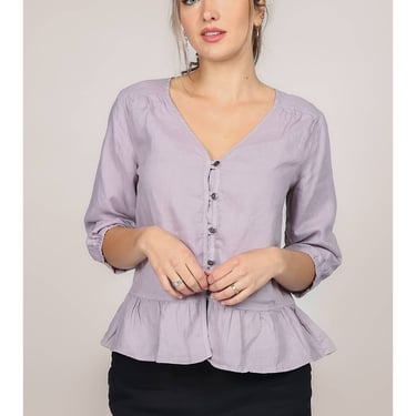 Peplum Top in Lavender