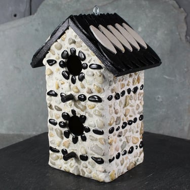 Hand-Crafted Birdhouse "Alpine Cottage" - Hand-crafted Birdhouse from vintage wooden frame | Natural Birdhouse | Bixley Shop 