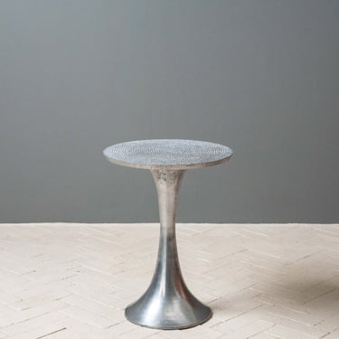 Aluminum Tulip Accent Table