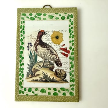 John Derian Bird Motif Wall Tile 