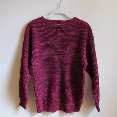 80s Spacedye Pullover Sweater S M 37 Bust 