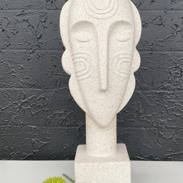 Abstract Resin Head Sculpture