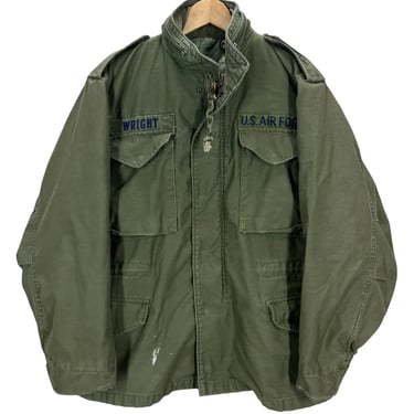 Vintage US Military M65 Olive Green Field Jacket Medium Short Army Marines USAF