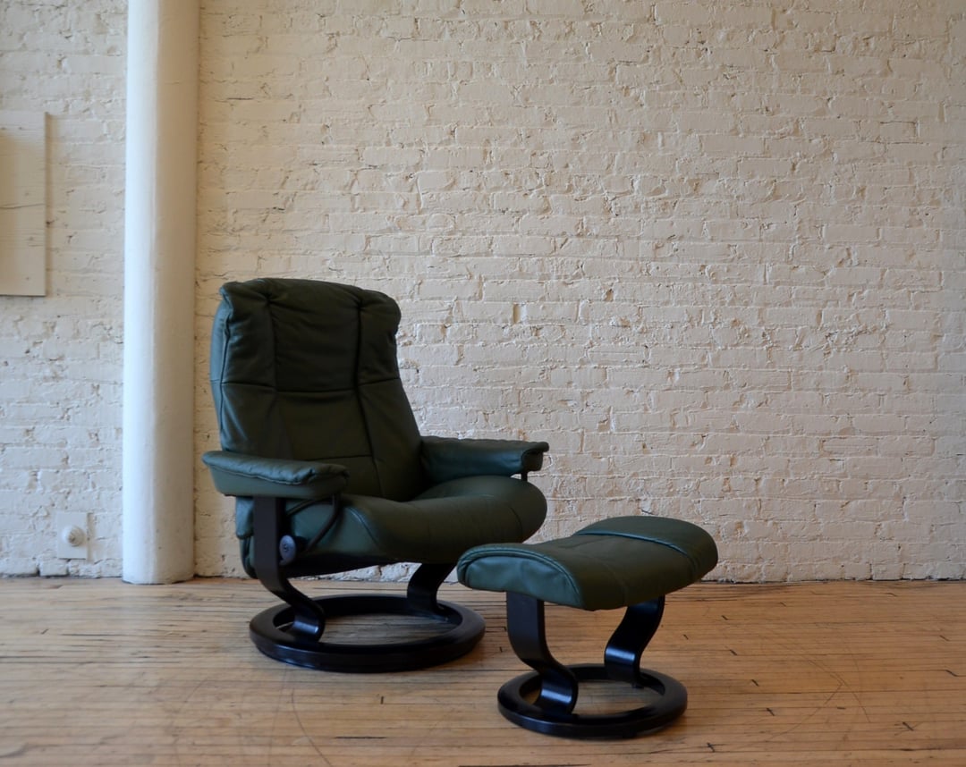 Ekornes Stressless Danish Leather HighEnd Recliner Chair LikeNew