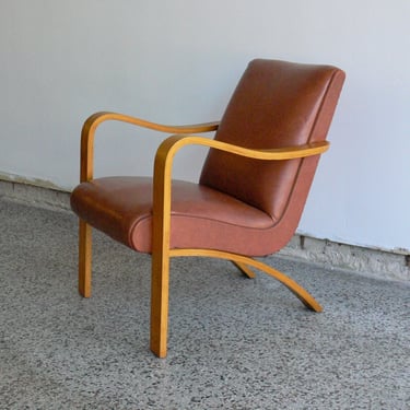 Vintage Thonet Bentwood Lounge Chair 