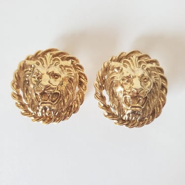 Golden Lion Earrings