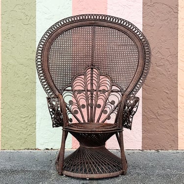 Fiddlehead and Cane Peacock Chair