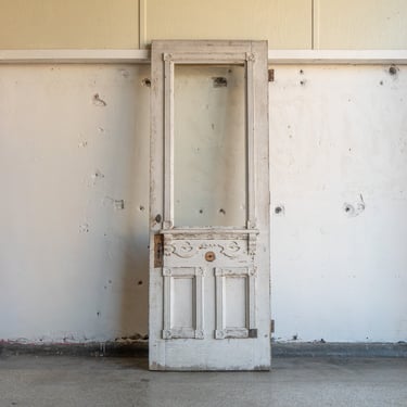 Salvaged White Exterior Door