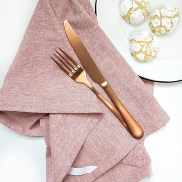 Pink Linen Towel 