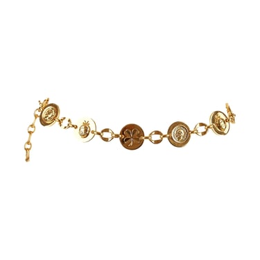 Chanel Gold Clover Medallion Chain