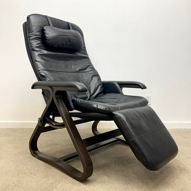 Danish modern Backsaver zero gravity leather lounge chair recliner mid century 