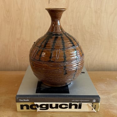 Glazed stoneware vase