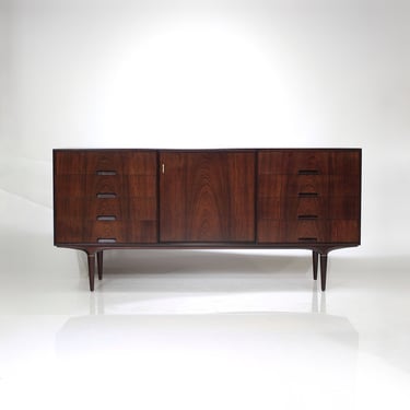 Mid Century Scandinavian Rosewood Credenza 