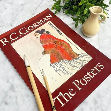 Vintage R.C. Gorman The Posters Book Retro 1980s Native American Artist + Navajo + Art + Oil Painter + Lithographs + First Edition + Book 