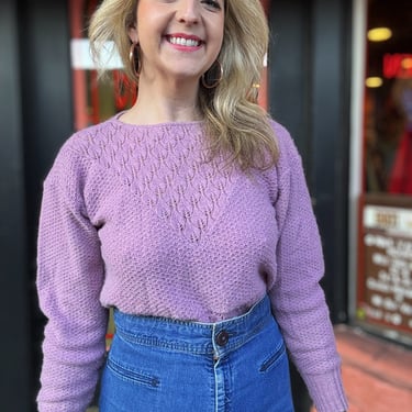 Vintage 70s lavender sweater