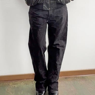 33" Black Overdyed Levis 501s (M)