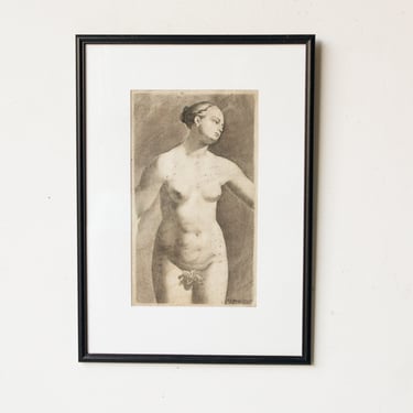 La Femme et Sa Feuille de Vigne Lithograph