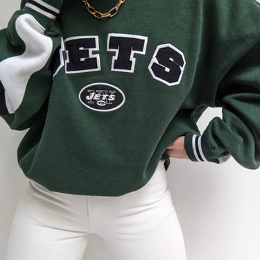 90s Evergreen NY Jets Embroidered Sweatshirt