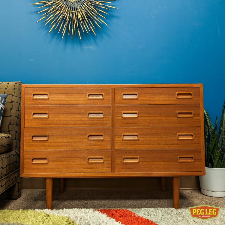 Danish Modern teak dresser by Carlo Jensen for Poul Hundevad