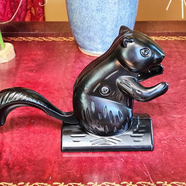 Iron Squirrel Nutcracker~Vintage Metal Squirrel 