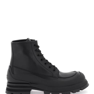 Alexander Mcqueen Leather Ankle Boots Men