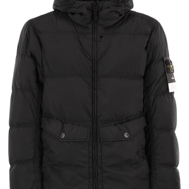 Stone Island Men Down Jacket With Windproof Hood