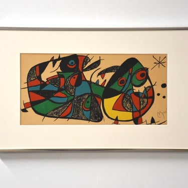 Joan Miró Lithograph Titled 'Miró Escultor, Italy' 