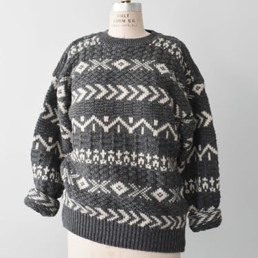90s Gap Sweater, Vintage Chunky Wool Knit Crewneck, M / L 