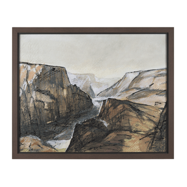 Canyon View Framed Art Print