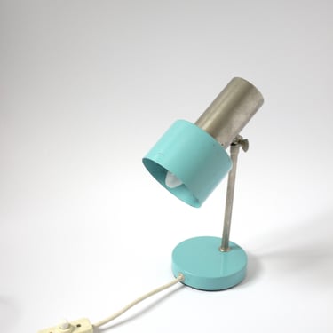 Vintage Blue Table Lamp - 60s Space Age 