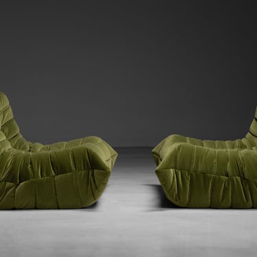 Togo Two Seater Sofas in Velvet