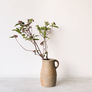 Stamped Stoneware Pitcher