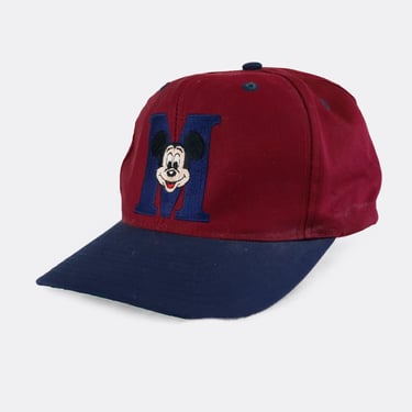 Vintage Mickey Embroidered Mouse Snapback Hat