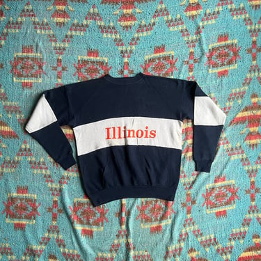 Vintage 80s Illinois Illini Stadium Sweatshirt 