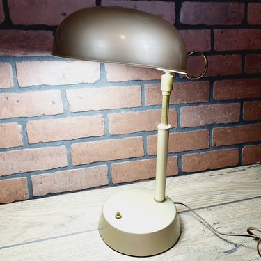 Industrial Mid Century Bronze Desk Lamp 