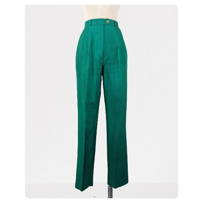 vintage Y2K silk trousers (Size: M)