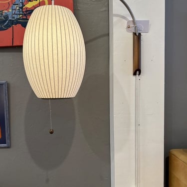 George Nelson Cigar Lamp Swing-Arm Wall Lamp
