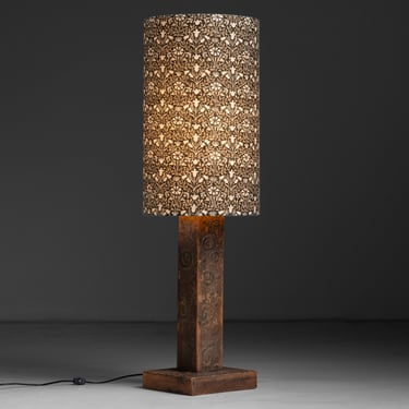 Embossed Leather Lamp