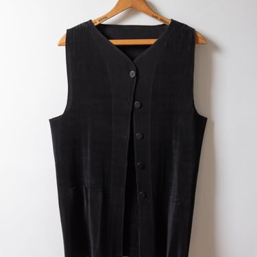 Plissé Pleat Pocket Vest 