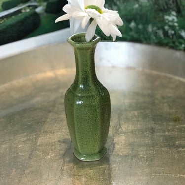Ohana Napcoware Green Spackle Glaze Ceramic Pottery Vase - Camino Collective 