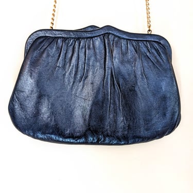 Navy Blue Village Clutch