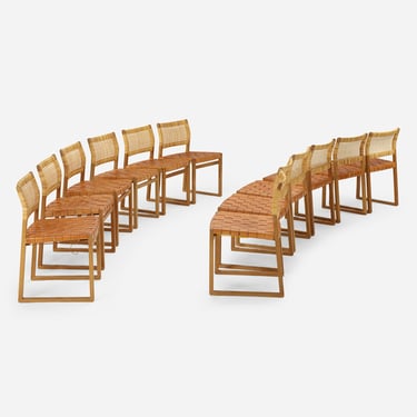 BM61 chairs, set of twelve (Børge Mogensen)