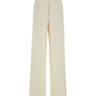 Max Mara Woman Embroidered Linen Blend Giuliva Wide-Leg Pant
