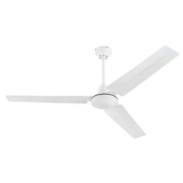 Westinghouse 56" Industrial Ceiling Fan in White with Metal Blades 78127