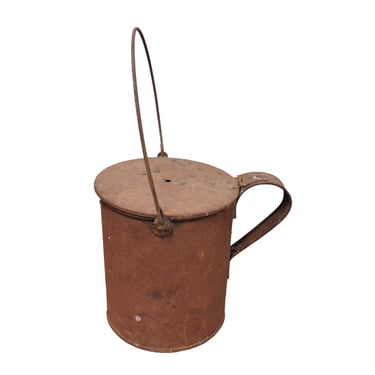 Antique Metal Ember Bucket Or Ash Bucket 