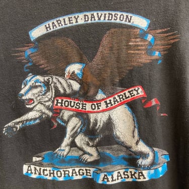 Vintage Harley Davidson Alaska Rider Pocket Shirt